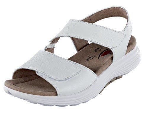 Rollingsoft Sandalen G - bequeme Weite Casual weiß