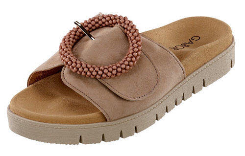 Gabor Fashion Pantoletten F - normale Weite Bequem beige
