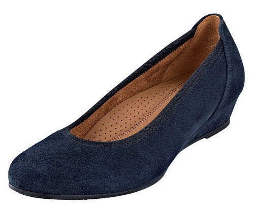 Gabor-Komfort Pumps G - bequeme Weite Casual blau