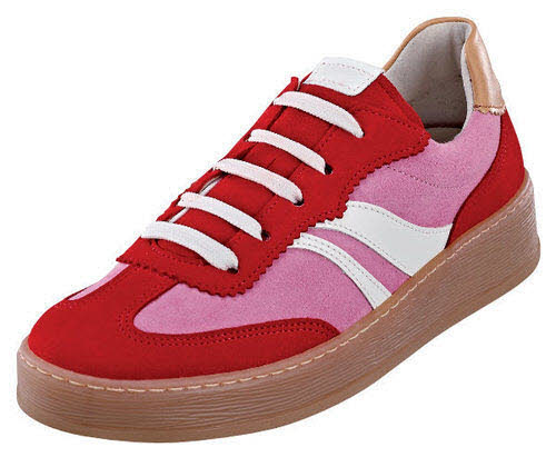 Gabor Comfort Halbschuhe G - bequeme Weite Sneaker rot