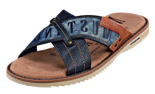 Mustang Pantoletten F - normale Weite Casual blau