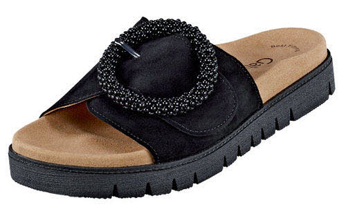 Gabor Fashion Pantoletten F - normale Weite Bequem schwarz
