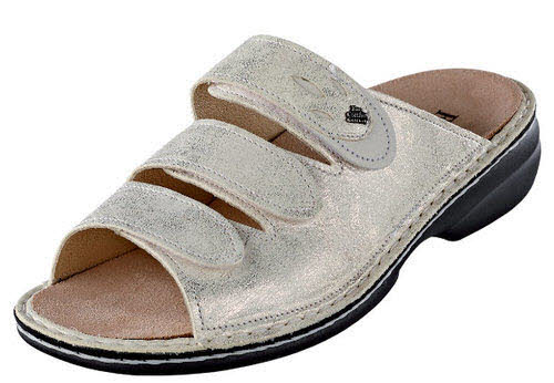 Finn Comfort Pantoletten H - volle Weite Bequem beige