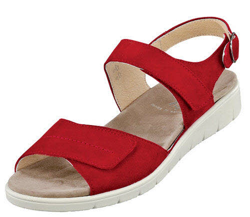 Semler Sandalen H - volle Weite Bequem rot