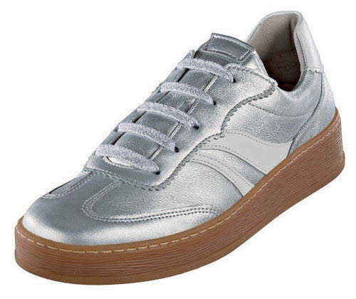 Gabor Comfort Halbschuhe G - bequeme Weite Sneaker silber