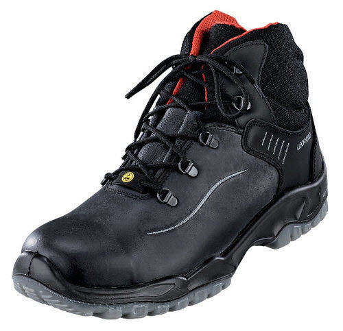 Leopard Arbeitsschuhe G - bequeme Weite Arbeitsschuh schwarz