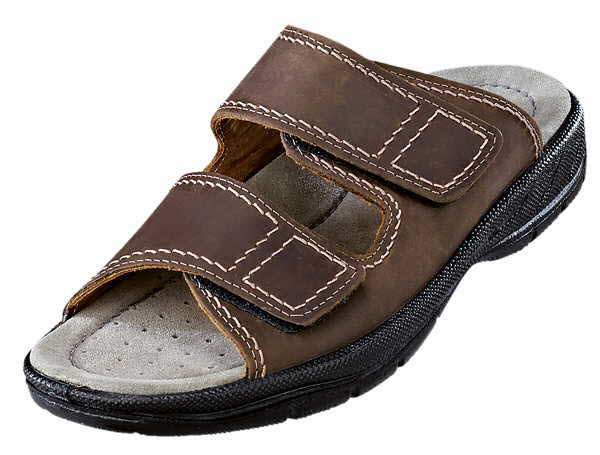 Jomos Pantoletten H - volle Weite Bequem braun