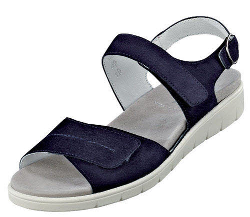 Semler Sandalen H - volle Weite Bequem blau