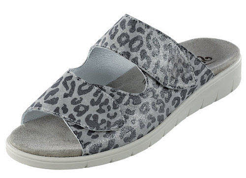 Semler Pantoletten H - volle Weite Bequem grau