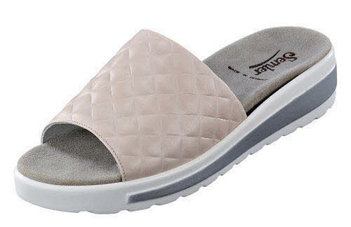 Semler Pantoletten H - volle Weite Bequem beige
