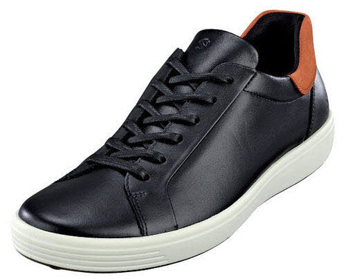 Ecco Halbschuhe G - bequeme Weite Sneaker schwarz