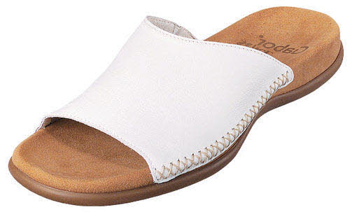 Gabor Pantoletten F - normale Weite Bequem weiß