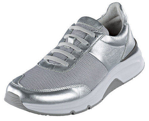 Rollingsoft Halbschuhe G - bequeme Weite Bequem silber