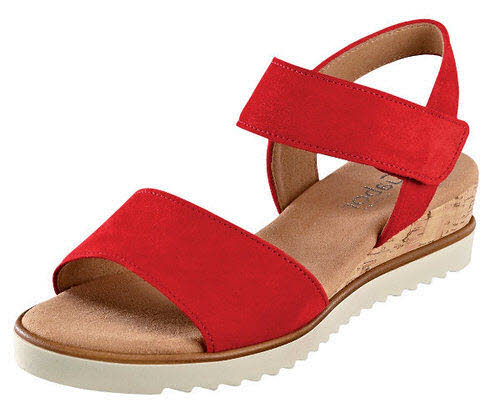 Gabor Comfort Sandalen G - bequeme Weite Casual rot