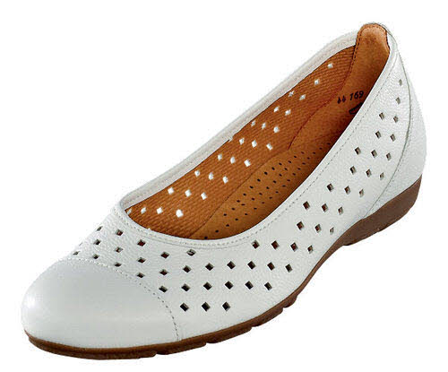 Gabor Fashion Ballerinas F - normale Weite Casual weiß